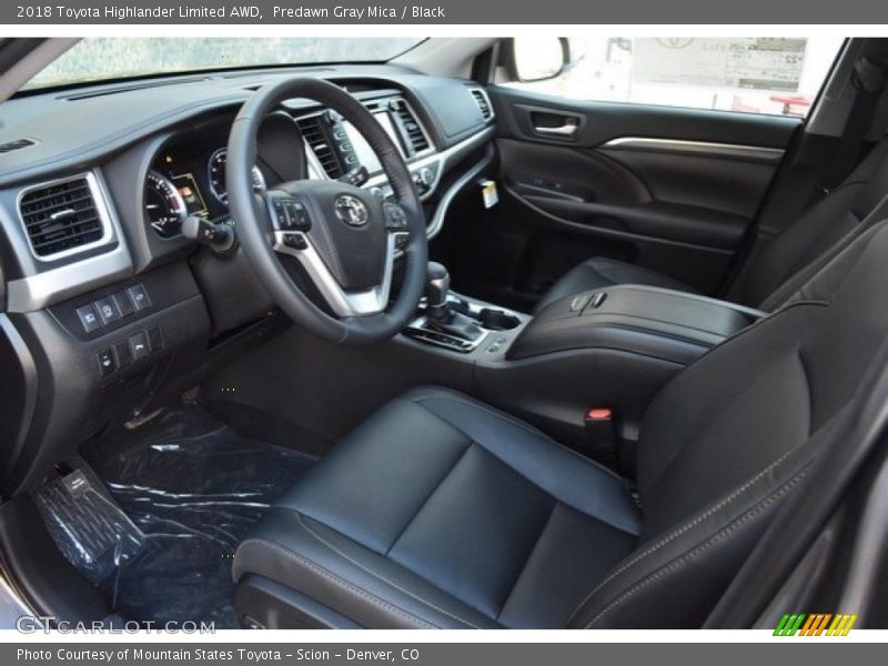Predawn Gray Mica / Black 2018 Toyota Highlander Limited AWD