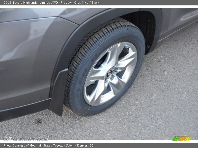 Predawn Gray Mica / Black 2018 Toyota Highlander Limited AWD