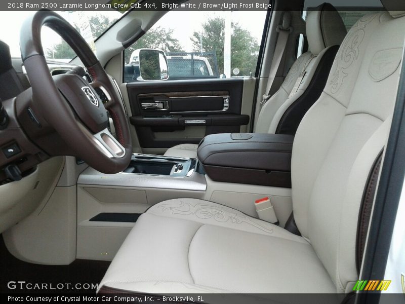  2018 2500 Laramie Longhorn Crew Cab 4x4 Brown/Light Frost Beige Interior