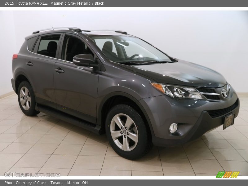 Magnetic Gray Metallic / Black 2015 Toyota RAV4 XLE