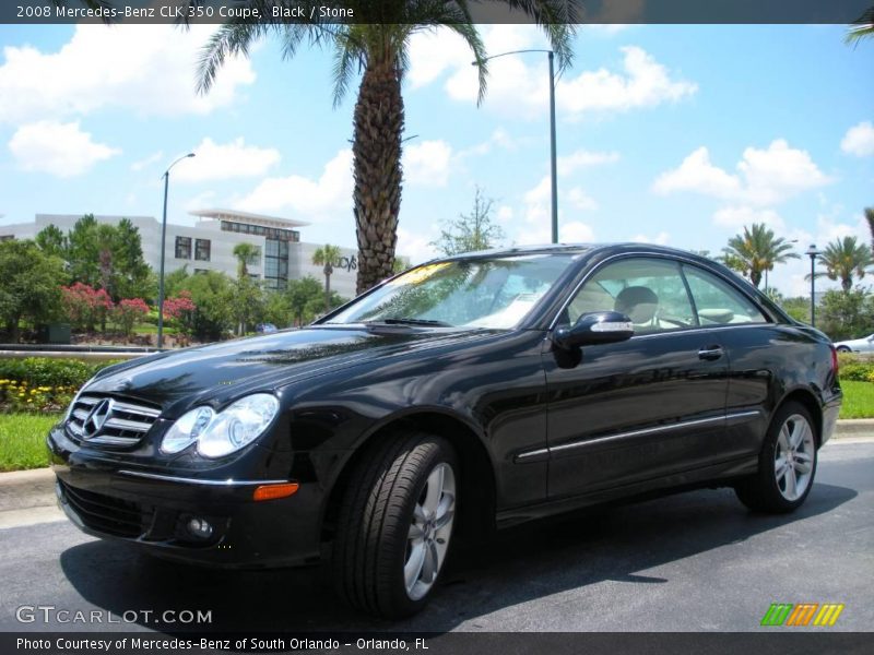 Black / Stone 2008 Mercedes-Benz CLK 350 Coupe