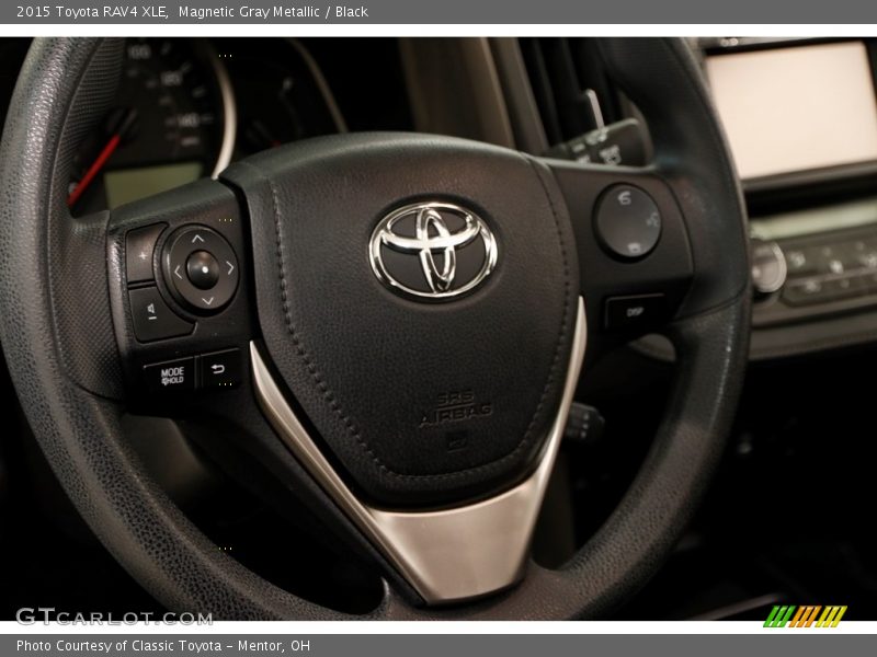 Magnetic Gray Metallic / Black 2015 Toyota RAV4 XLE
