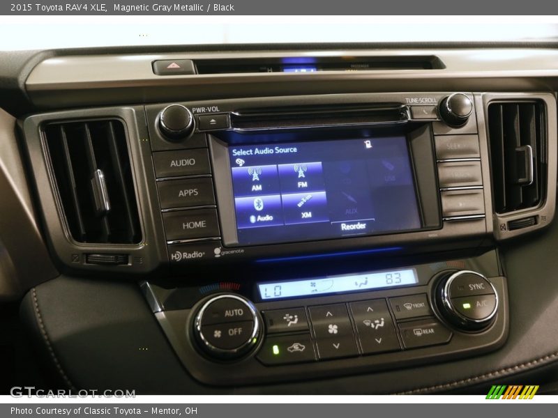 Magnetic Gray Metallic / Black 2015 Toyota RAV4 XLE
