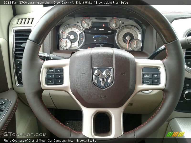  2018 2500 Laramie Longhorn Crew Cab 4x4 Steering Wheel