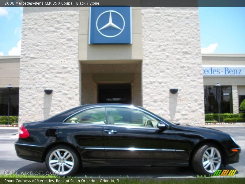 Black / Stone 2008 Mercedes-Benz CLK 350 Coupe