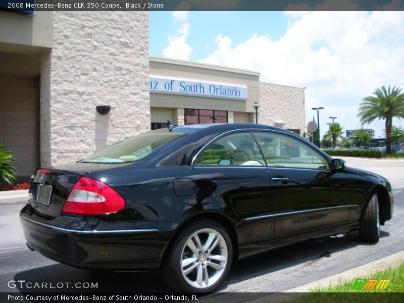 Black / Stone 2008 Mercedes-Benz CLK 350 Coupe