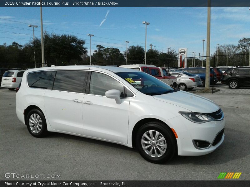 Bright White / Black/Alloy 2018 Chrysler Pacifica Touring Plus