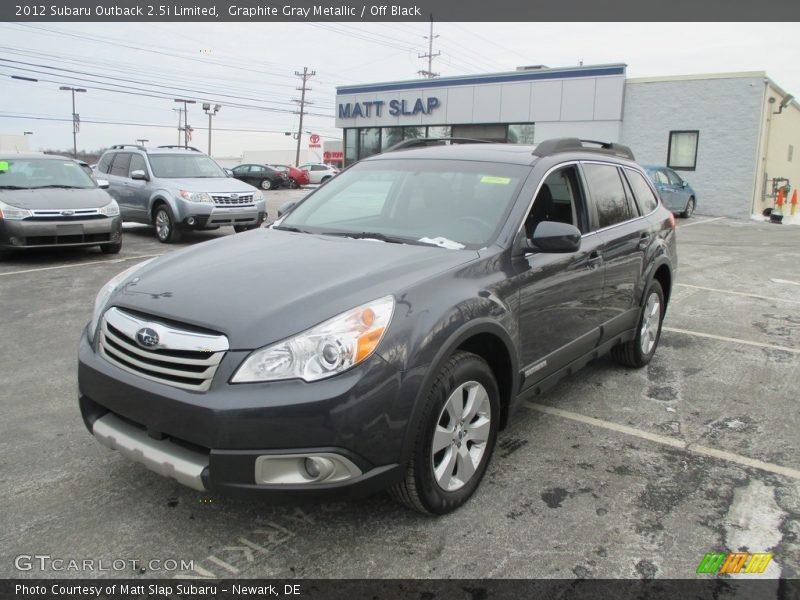 Graphite Gray Metallic / Off Black 2012 Subaru Outback 2.5i Limited