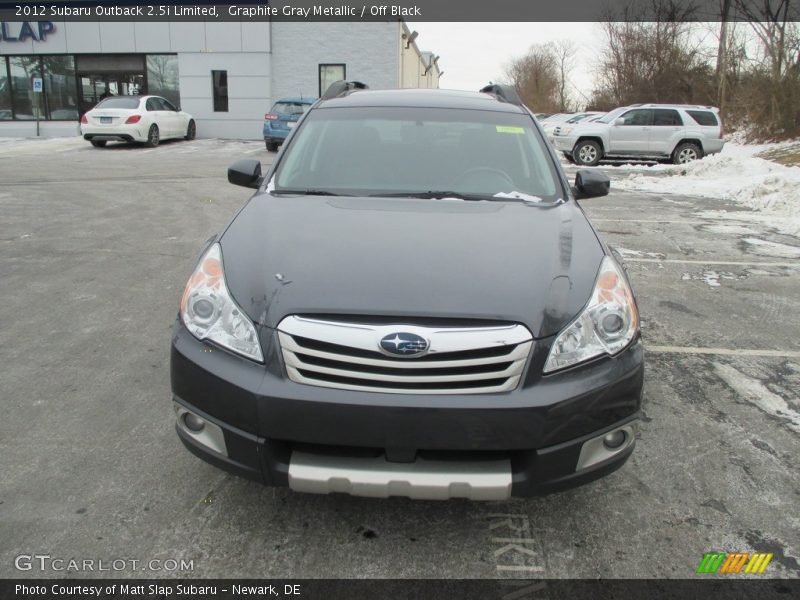 Graphite Gray Metallic / Off Black 2012 Subaru Outback 2.5i Limited