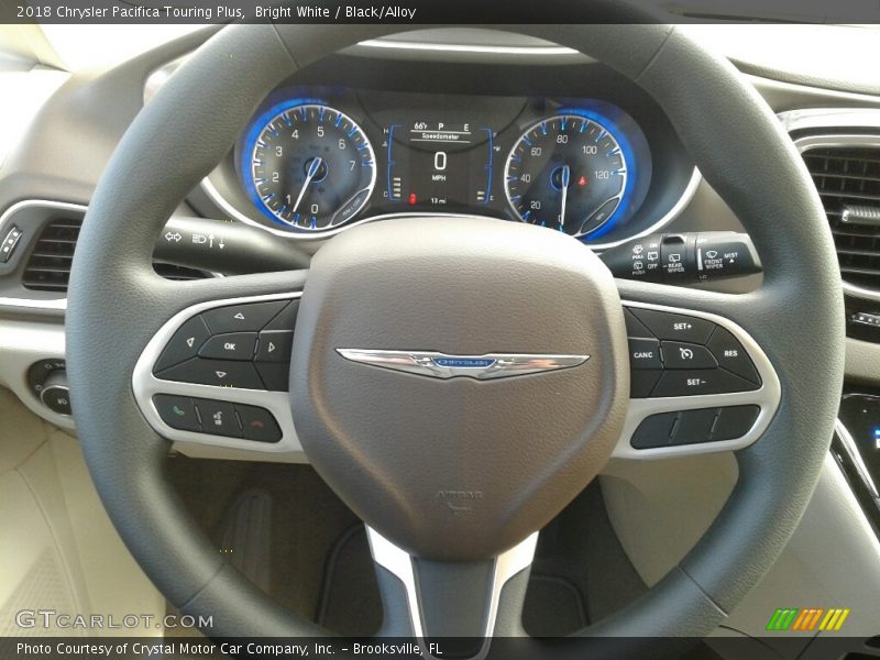 Bright White / Black/Alloy 2018 Chrysler Pacifica Touring Plus