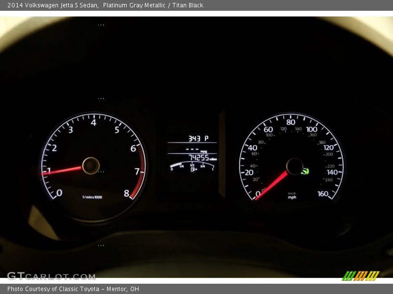 Platinum Gray Metallic / Titan Black 2014 Volkswagen Jetta S Sedan