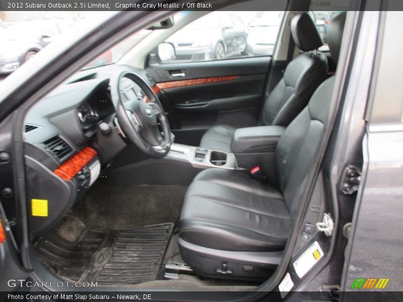 Graphite Gray Metallic / Off Black 2012 Subaru Outback 2.5i Limited