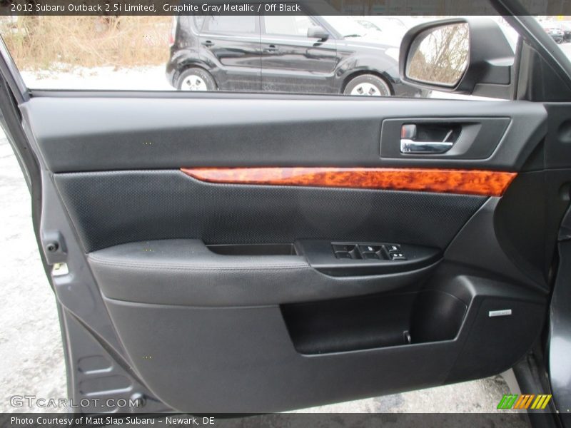 Graphite Gray Metallic / Off Black 2012 Subaru Outback 2.5i Limited