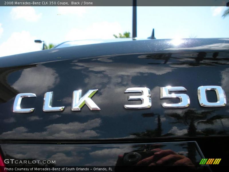 Black / Stone 2008 Mercedes-Benz CLK 350 Coupe