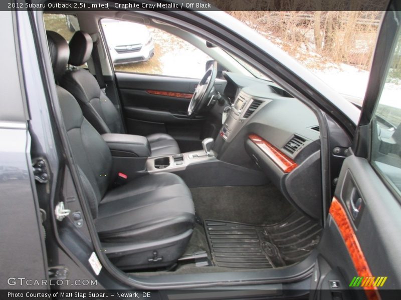 Graphite Gray Metallic / Off Black 2012 Subaru Outback 2.5i Limited