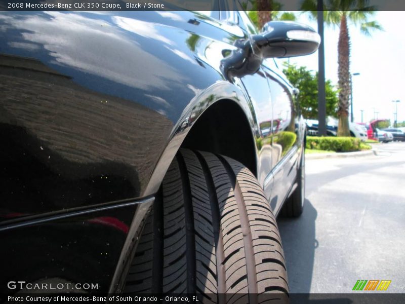 Black / Stone 2008 Mercedes-Benz CLK 350 Coupe