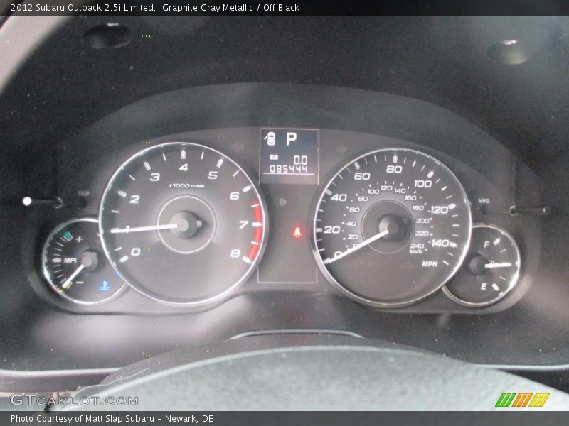 Graphite Gray Metallic / Off Black 2012 Subaru Outback 2.5i Limited