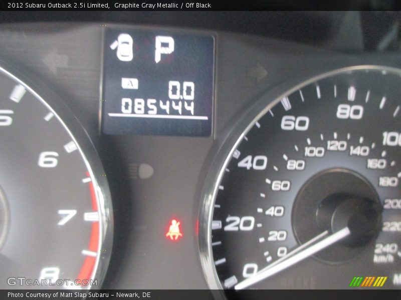 Graphite Gray Metallic / Off Black 2012 Subaru Outback 2.5i Limited