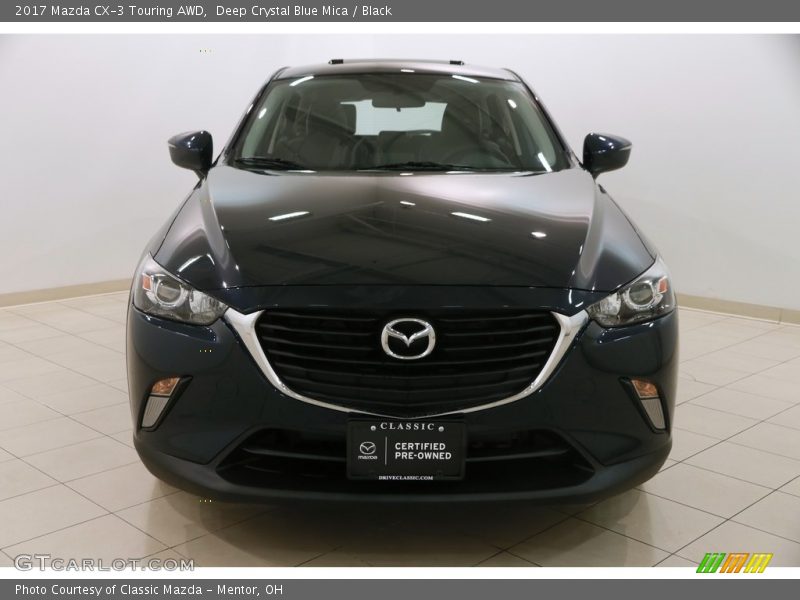 Deep Crystal Blue Mica / Black 2017 Mazda CX-3 Touring AWD