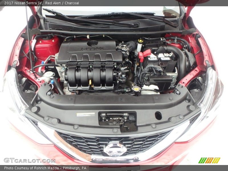 Red Alert / Charcoal 2017 Nissan Sentra SV