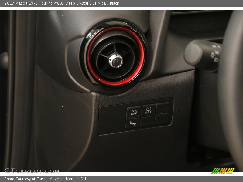 Deep Crystal Blue Mica / Black 2017 Mazda CX-3 Touring AWD