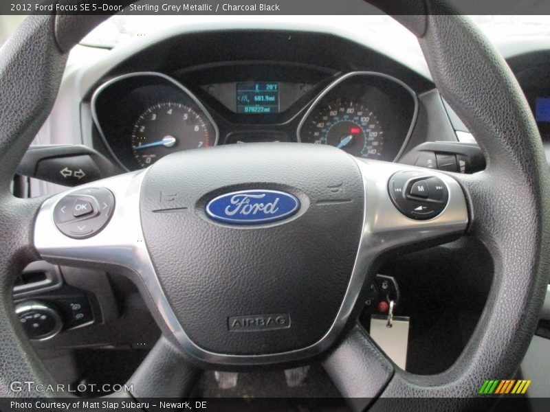 Sterling Grey Metallic / Charcoal Black 2012 Ford Focus SE 5-Door