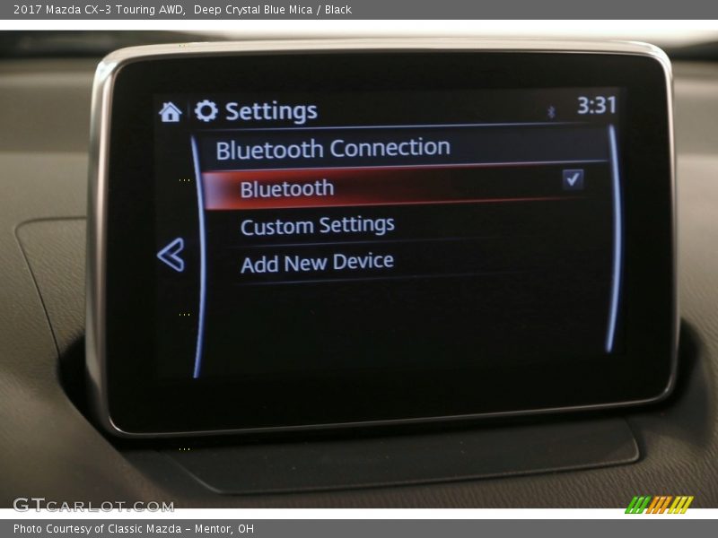 Deep Crystal Blue Mica / Black 2017 Mazda CX-3 Touring AWD
