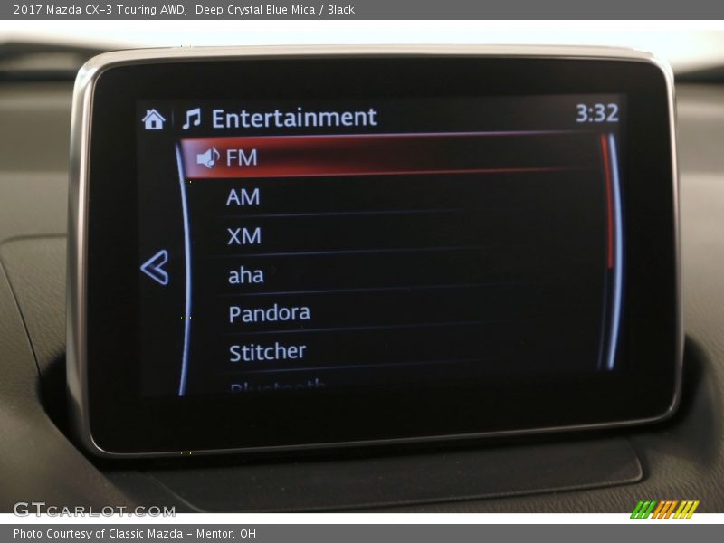 Deep Crystal Blue Mica / Black 2017 Mazda CX-3 Touring AWD