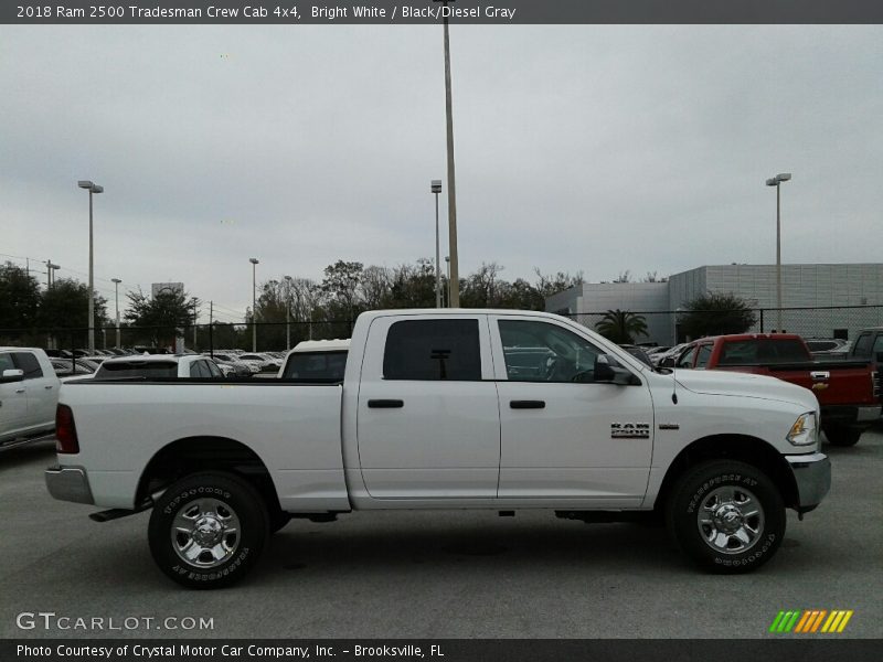 Bright White / Black/Diesel Gray 2018 Ram 2500 Tradesman Crew Cab 4x4