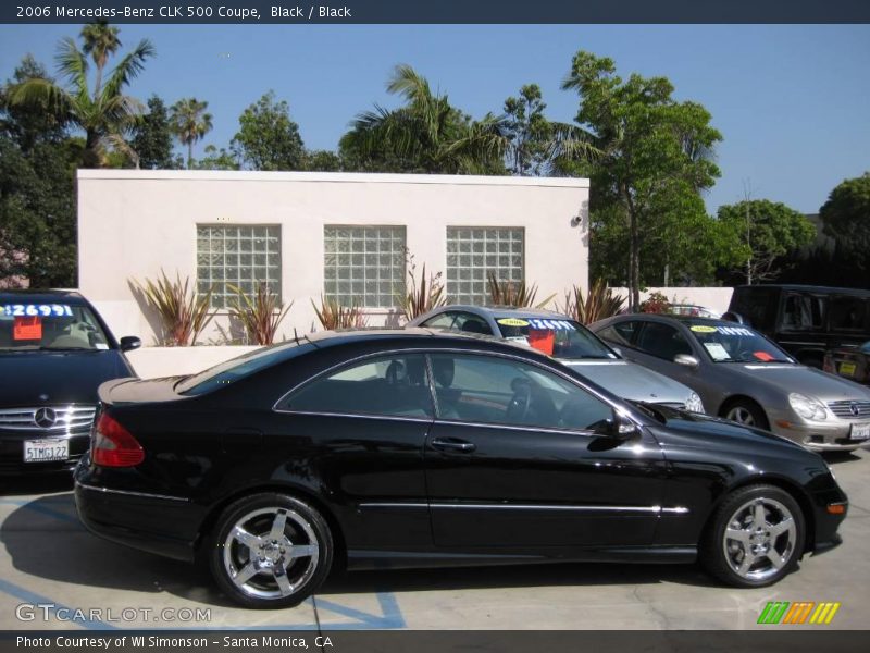 Black / Black 2006 Mercedes-Benz CLK 500 Coupe