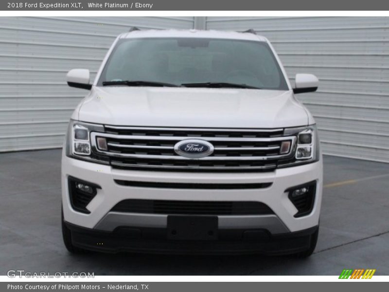 White Platinum / Ebony 2018 Ford Expedition XLT