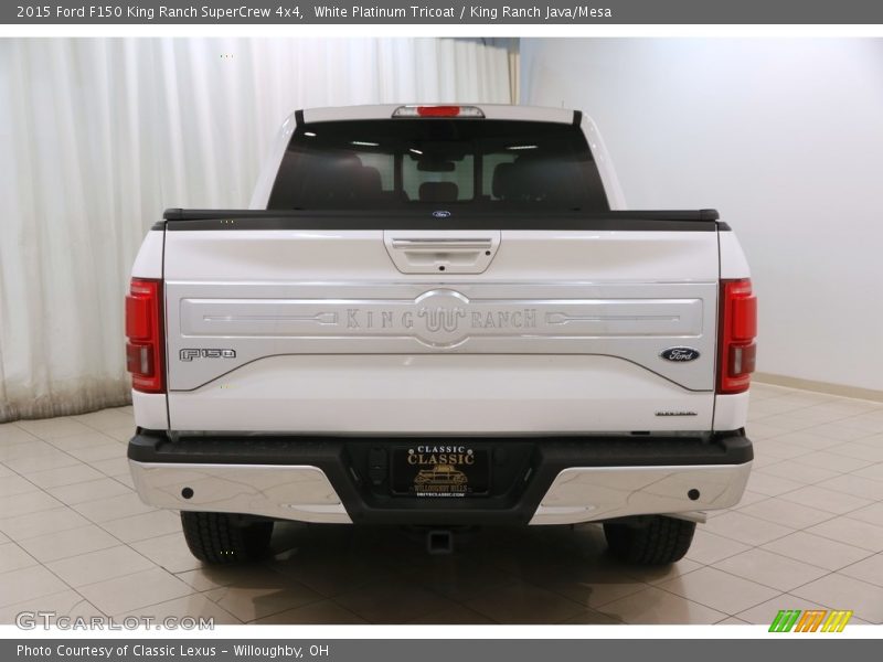 White Platinum Tricoat / King Ranch Java/Mesa 2015 Ford F150 King Ranch SuperCrew 4x4