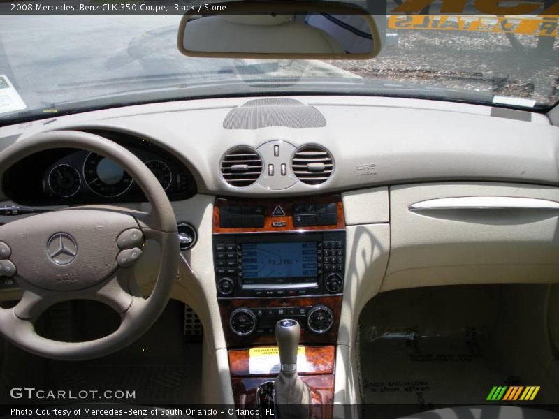 Black / Stone 2008 Mercedes-Benz CLK 350 Coupe