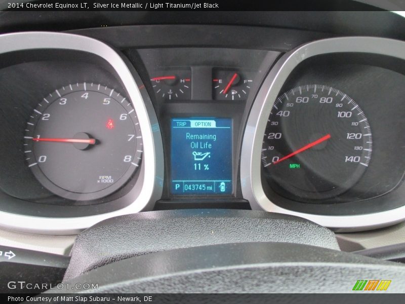 Silver Ice Metallic / Light Titanium/Jet Black 2014 Chevrolet Equinox LT