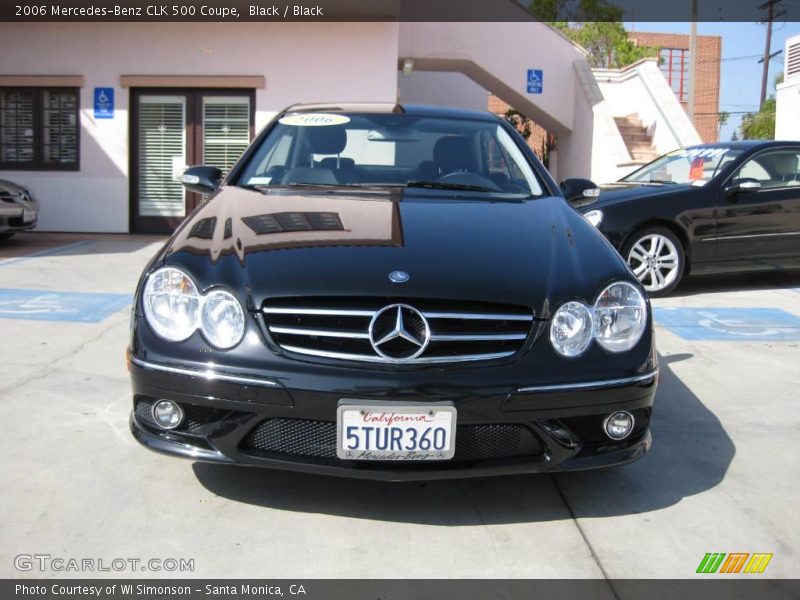 Black / Black 2006 Mercedes-Benz CLK 500 Coupe