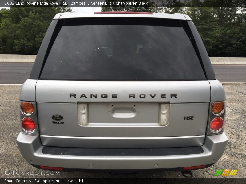 Zambezi Silver Metallic / Charcoal/Jet Black 2003 Land Rover Range Rover HSE