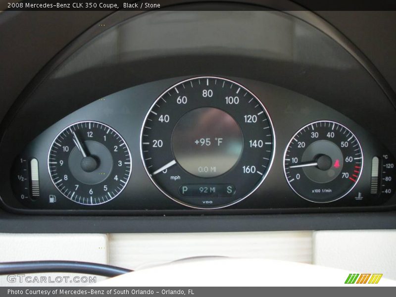 Black / Stone 2008 Mercedes-Benz CLK 350 Coupe