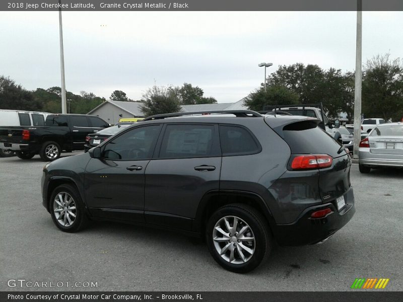 Granite Crystal Metallic / Black 2018 Jeep Cherokee Latitude