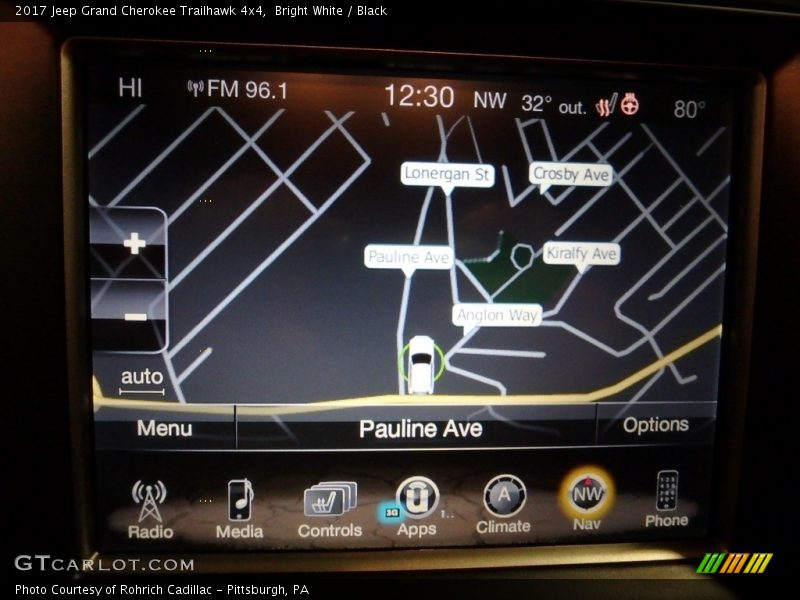 Bright White / Black 2017 Jeep Grand Cherokee Trailhawk 4x4