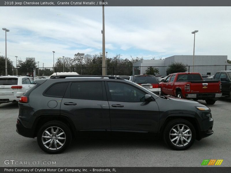 Granite Crystal Metallic / Black 2018 Jeep Cherokee Latitude