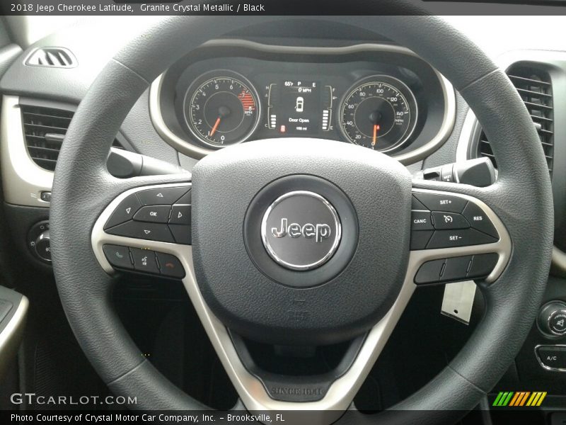Granite Crystal Metallic / Black 2018 Jeep Cherokee Latitude