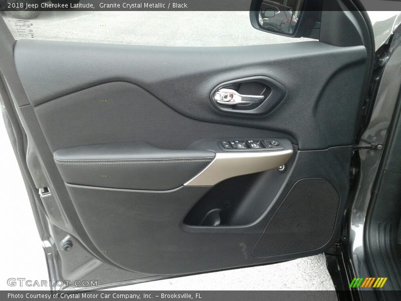 Granite Crystal Metallic / Black 2018 Jeep Cherokee Latitude