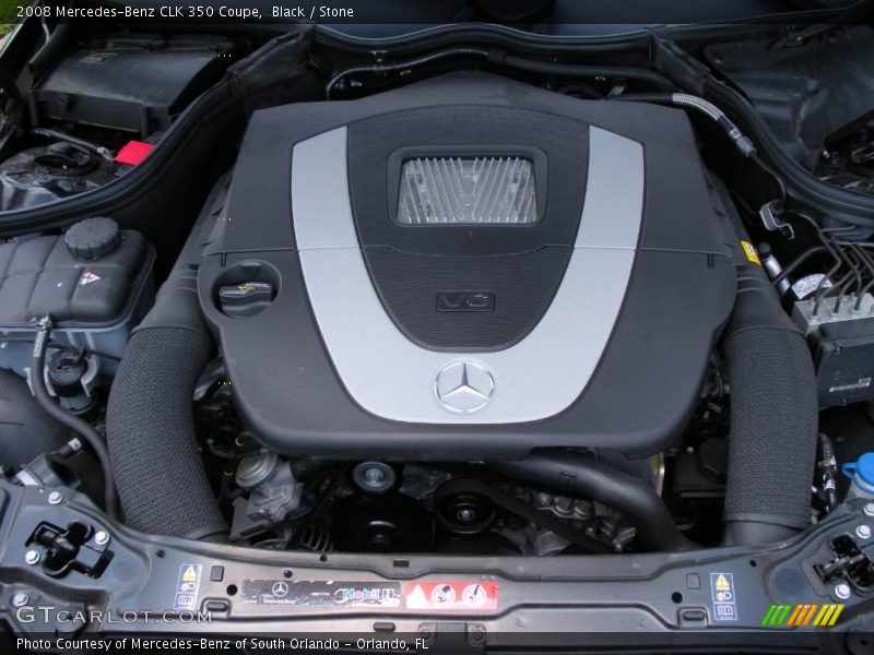 Black / Stone 2008 Mercedes-Benz CLK 350 Coupe