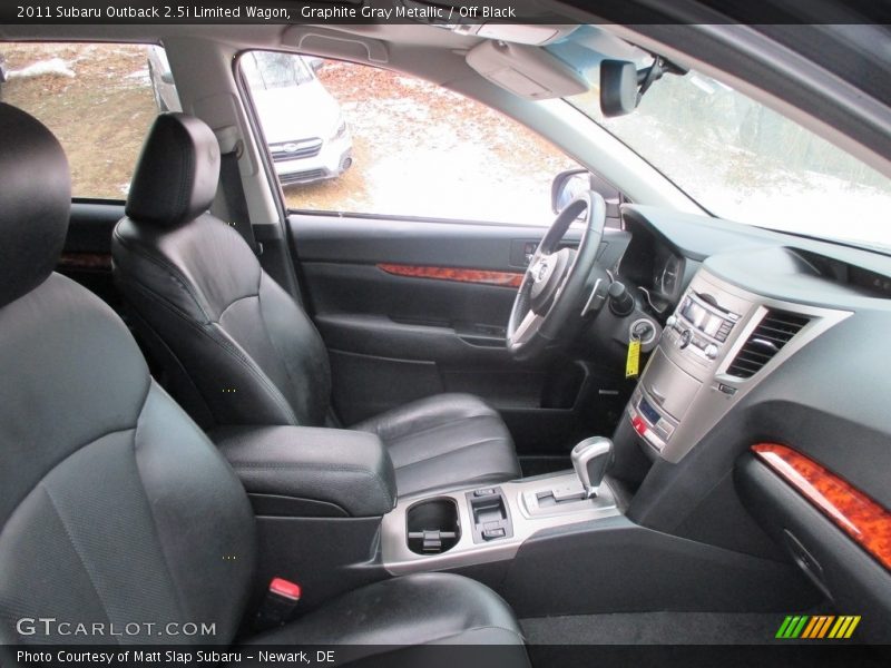 Graphite Gray Metallic / Off Black 2011 Subaru Outback 2.5i Limited Wagon