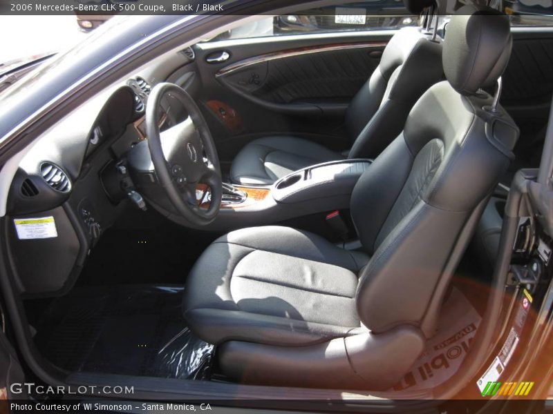 Black / Black 2006 Mercedes-Benz CLK 500 Coupe