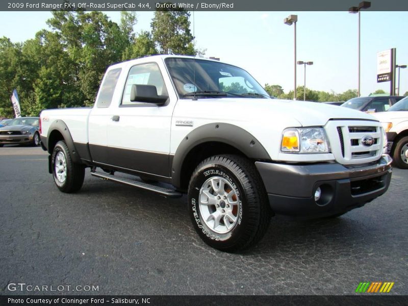 Oxford White / Ebony/Red 2009 Ford Ranger FX4 Off-Road SuperCab 4x4