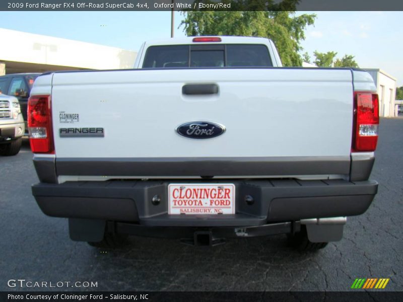Oxford White / Ebony/Red 2009 Ford Ranger FX4 Off-Road SuperCab 4x4