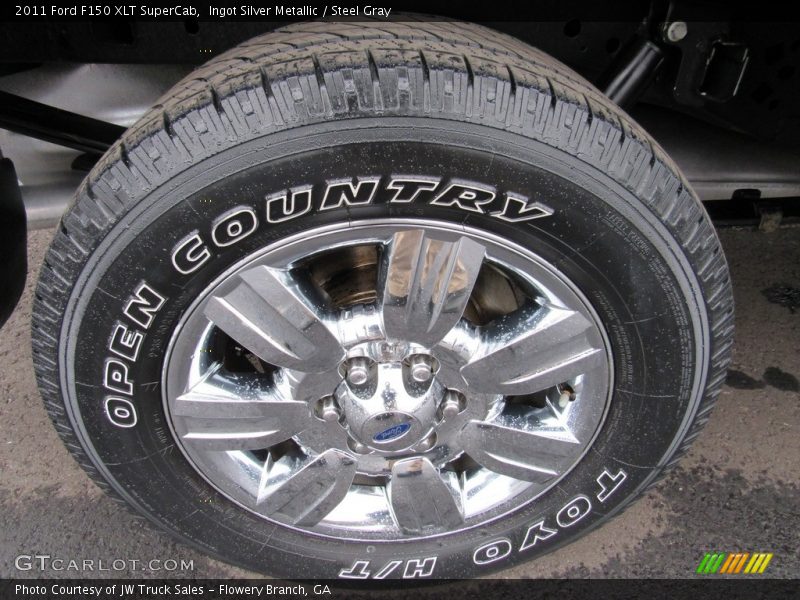 Ingot Silver Metallic / Steel Gray 2011 Ford F150 XLT SuperCab
