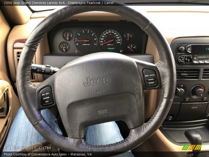 Champagne Pearlcoat / Camel 2000 Jeep Grand Cherokee Laredo 4x4