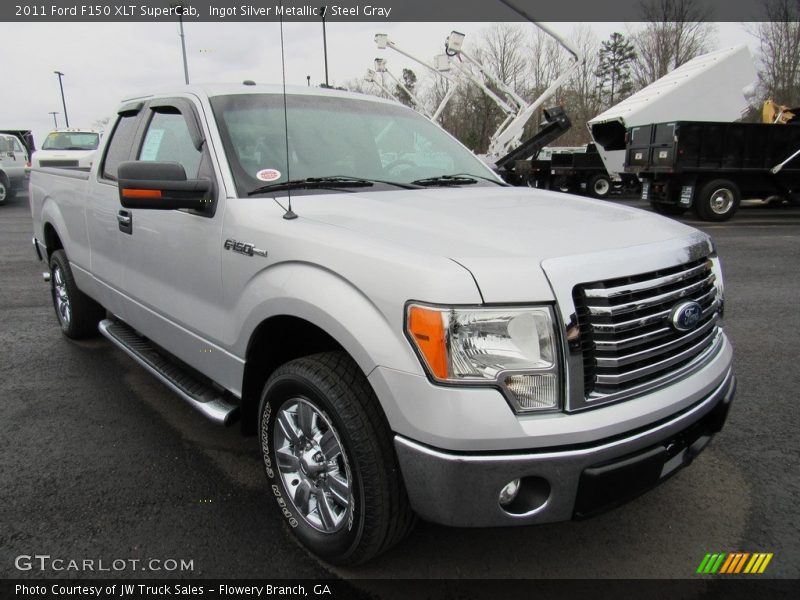 Ingot Silver Metallic / Steel Gray 2011 Ford F150 XLT SuperCab